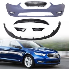 Front Bumper Cover Fascia & Grille Assembly Kit For 2013-2019 Ford Taurus