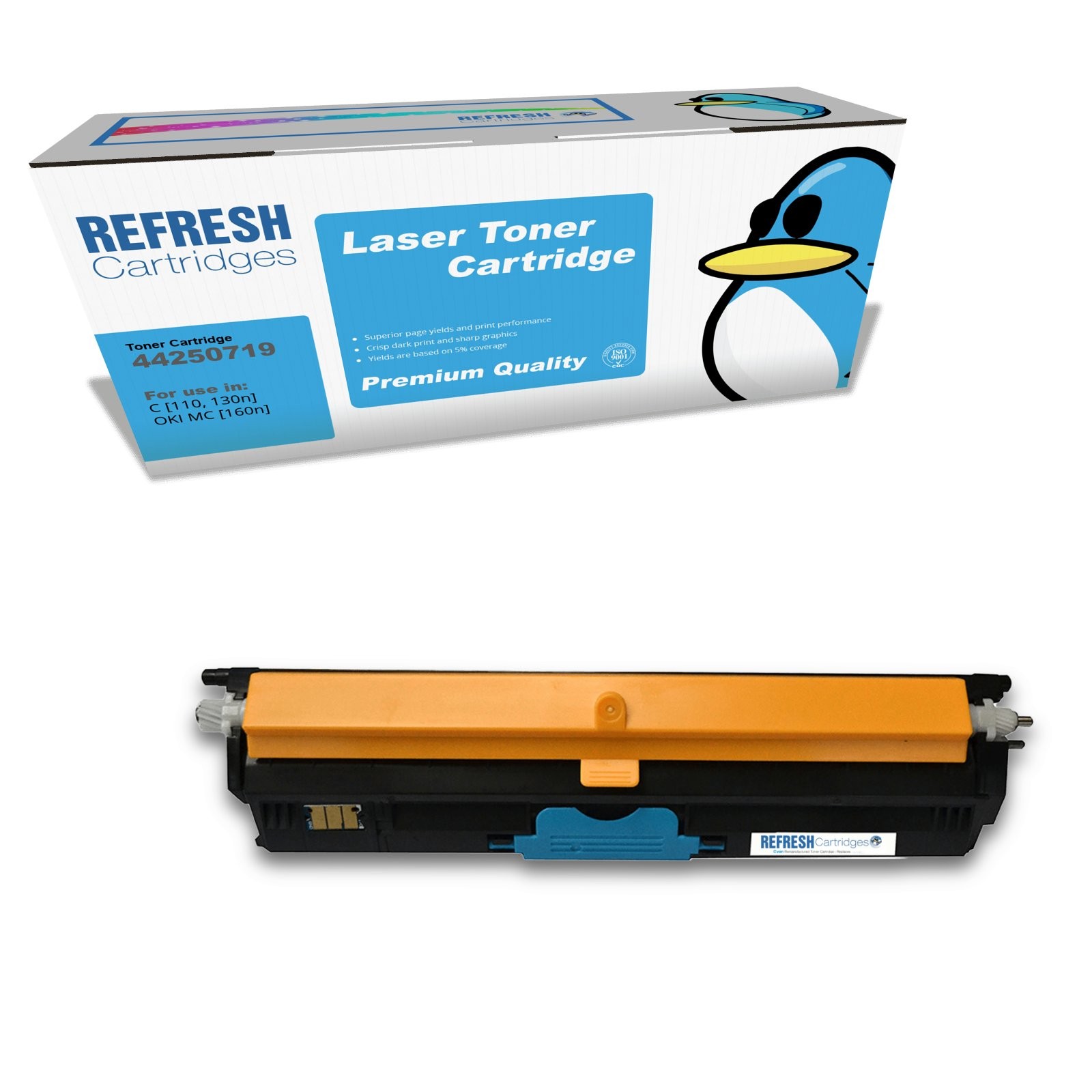 Refresh Cartridges Cyan 44250719 Toner Compatible With OKI Printers