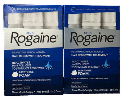 ROGAINE 5% Minoxidil Unscented Foam Hair Regrowth Treatment 6 Month EXP: 5/2026