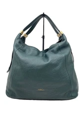 FURLA Shoulder Bag Leather GRN Solid F6530