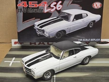 GMP ACME 1:18 1970 CHEVELLE SS454-LS6 WHITE A1805508VT 354 MADE