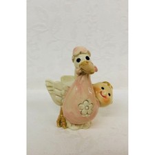 Cicogna con bambina in resina 4 cm BOMBONIERA NASCITA 0POK