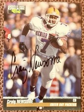 Craig Newsome Arizona State Sun Devils Classic Signed Auto Autograph Rookie Card. rookie card picture