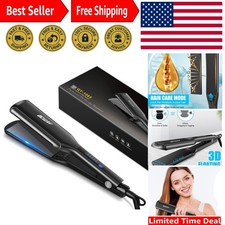 Titanium Hair Straightener  2.16'' Extra-Large Flat Iron - Fast  Safe Styling