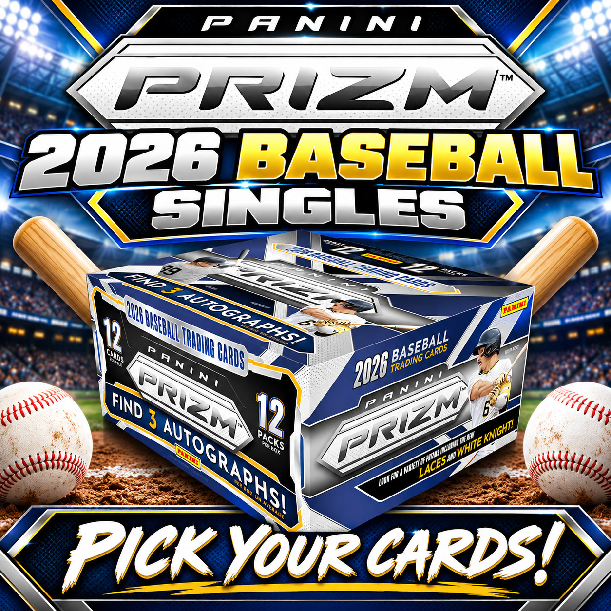 2026 Panini Prizm Baseball Singles - Pick Your Cards - No Minimums!