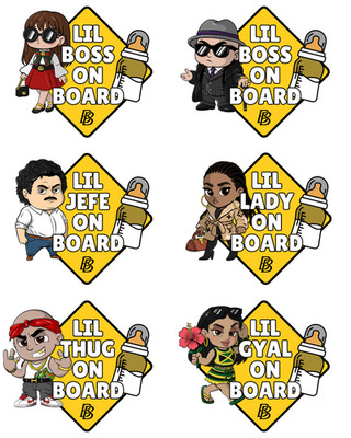 Baby on Board Sticker Decal - Benny Blanco Decals - All variations