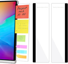 2 Pack Computer Monitor Memo Board, Acrylic Computer Monitor Sticky Note Holder,