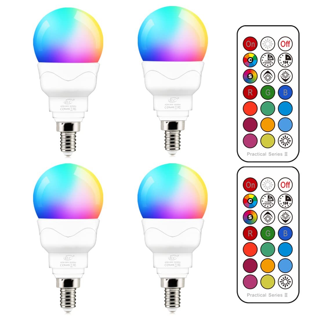 40w Equivalent 5w Color Changing Rgb A15 Small Base Candelab