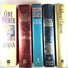 FIVE CLIVE BARKER HC/DJ - Books - All 1st US Editions - NO BOOK CLUB