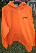Huntworth Hunting Gear Men's Blaze Orange Knit Jersey Hoodie Size Large NWT