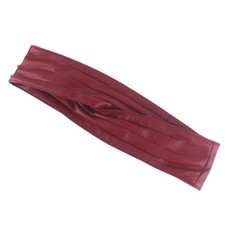 Cintura Dress In Ecopelle Morbida Con Fibbia Assente Wide Tie Nero Rosso