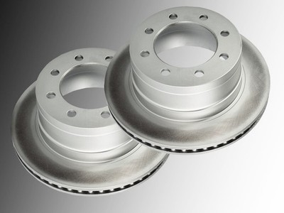 2 Beschichtete Bremsscheiben hinten Dodge RAM 1500 Mega-Cab 2006-2008 8 Radbolze
