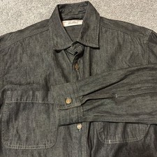 Levi  s Levi Strauss Button Up Denim Chambray Shirt Men's Medium Metal Buttons