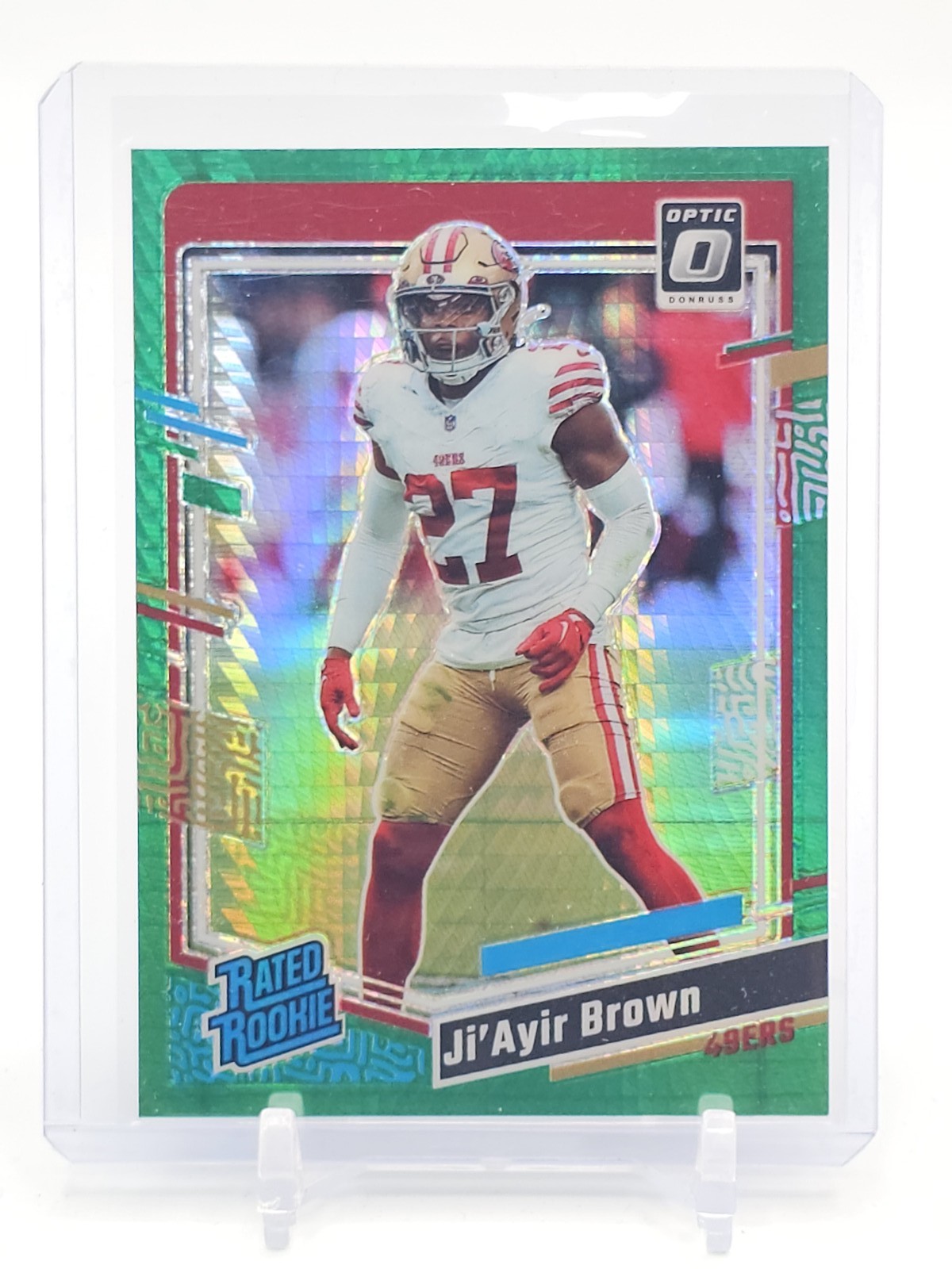Ji'Ayir Brown Panini Donruss Optic #290 Green Hyper