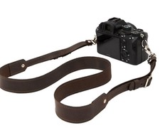 Personalized Leather Camera Strap, Neck/Shoulder DSLR SLR Mirrorless, Custom Eng