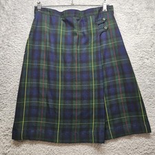 Lands End Womens Uniform Skirt Size 6 Plaid Knee Length School Girl Academia