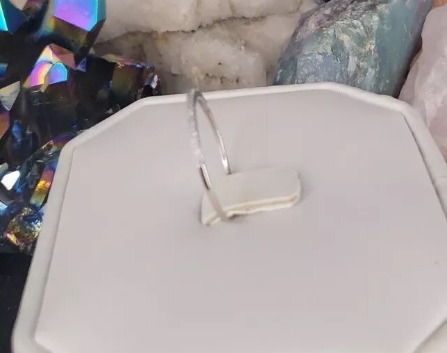 .925 Sterling Silver Danity Stackable Cz Ring7.75… - image 3