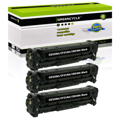 3PK CF210A BK Toner Cartridge Fits For HP 131A LaserJet Pro 200 MFP M276n M276nw