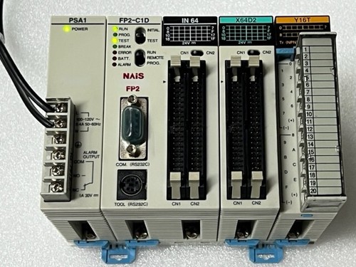Output Module Panasonic Panasonic NAIS FP2-C1 D CPU Unit with Power, Input, Output Modules Used ...