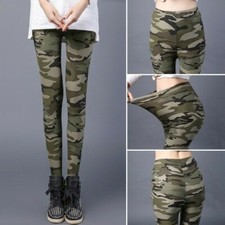 Women Camouflage Legging Camo Army Military Skinny Pants Trousers Gym Sport Yoga