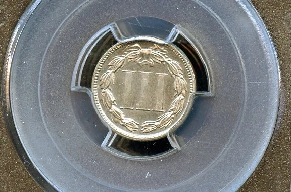 UNITED STATES 1884 PROOF 3c NICKEL PCGS PR65 CAC AS SHOWN - Image 3 of 4