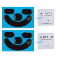 2 Sets Black Rounded Curved Edges Mouse Feet Skates for Razer Viper V2 Pro mouse