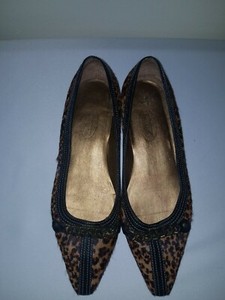 talbots leopard flats