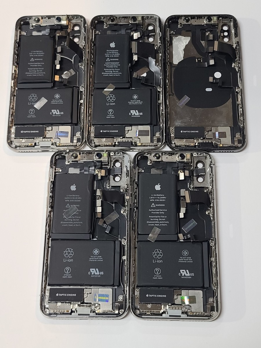 OEM Apple Iphone X Original Crack Housing,Mix Colors, Lot Of OEM Apple Iphone X Original Crack Housing,Mix Colors, Lot Of