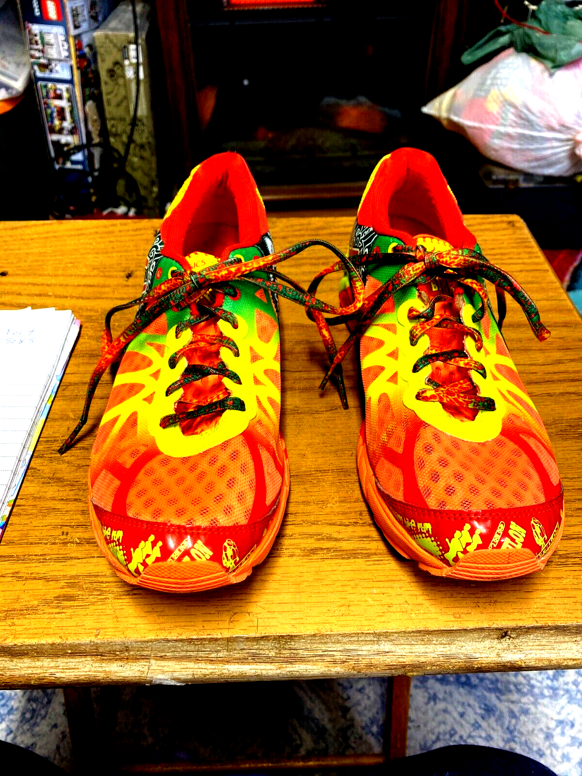 ASICS Running Shoes Never Worn. Womens 8.5 T458N Bright Orange and Yellow no box-image