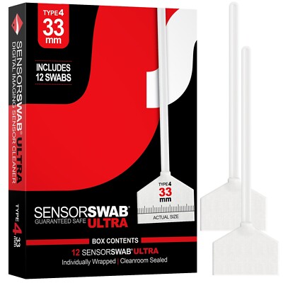 Photographic Solutions Sensor Swab ULTRA - Type 4, 33mm (Pack of 12)
