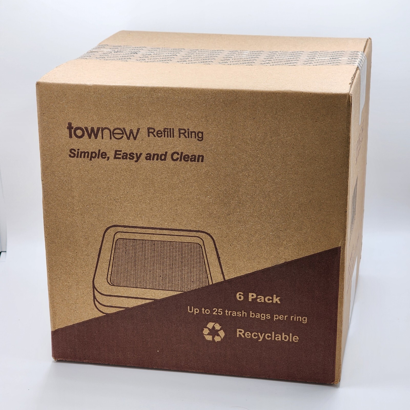 Townew Smart Trash Can Liner Refill Rings 6pk T1S NIB