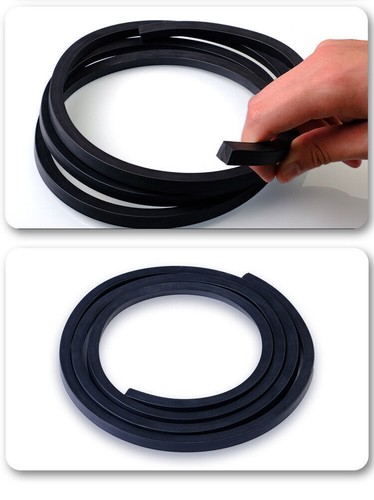 Black Solid Nitrile Rubber square-shaped / O Ring Cord Oil Water Seal Gasket - Picture 6 of 11