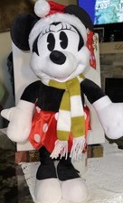 Christmas Disney 21 in Tall Minnie Mouse Greeter with Scarf NWT