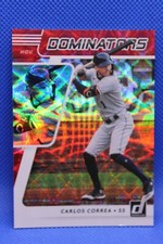 2021 Panini Donruss Dominators Red /149 Carlos Correa #DOM5 Houston Astros SP