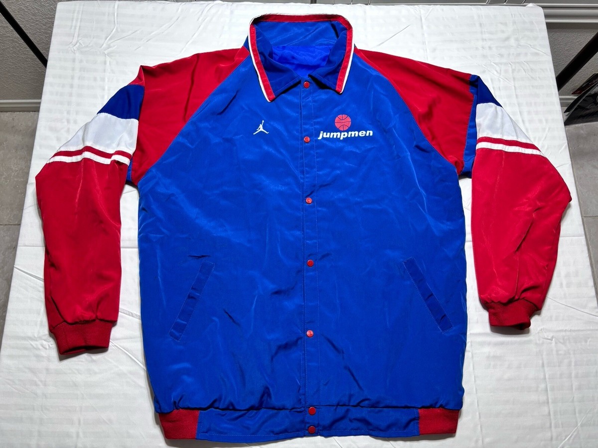 Vintage Nike Air Jordan Jacket Mens XL Blue Full Zip Track