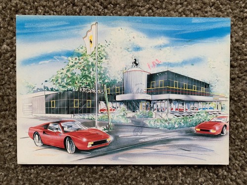 Ferrari Postcard from Kroymans Automotive Netherlands, Used, 1990, FREE SHIPPING