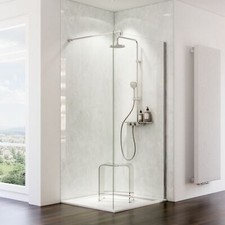 Schulte Decodesign Duschr&uuml;ckwand Hochglanz - Stein Marmor hell - EP19010253 703