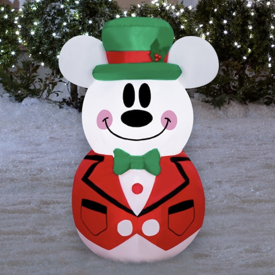 Disney Mickey Mouse 3.5ft Lighted Christmas Inflatable Yard Decor  