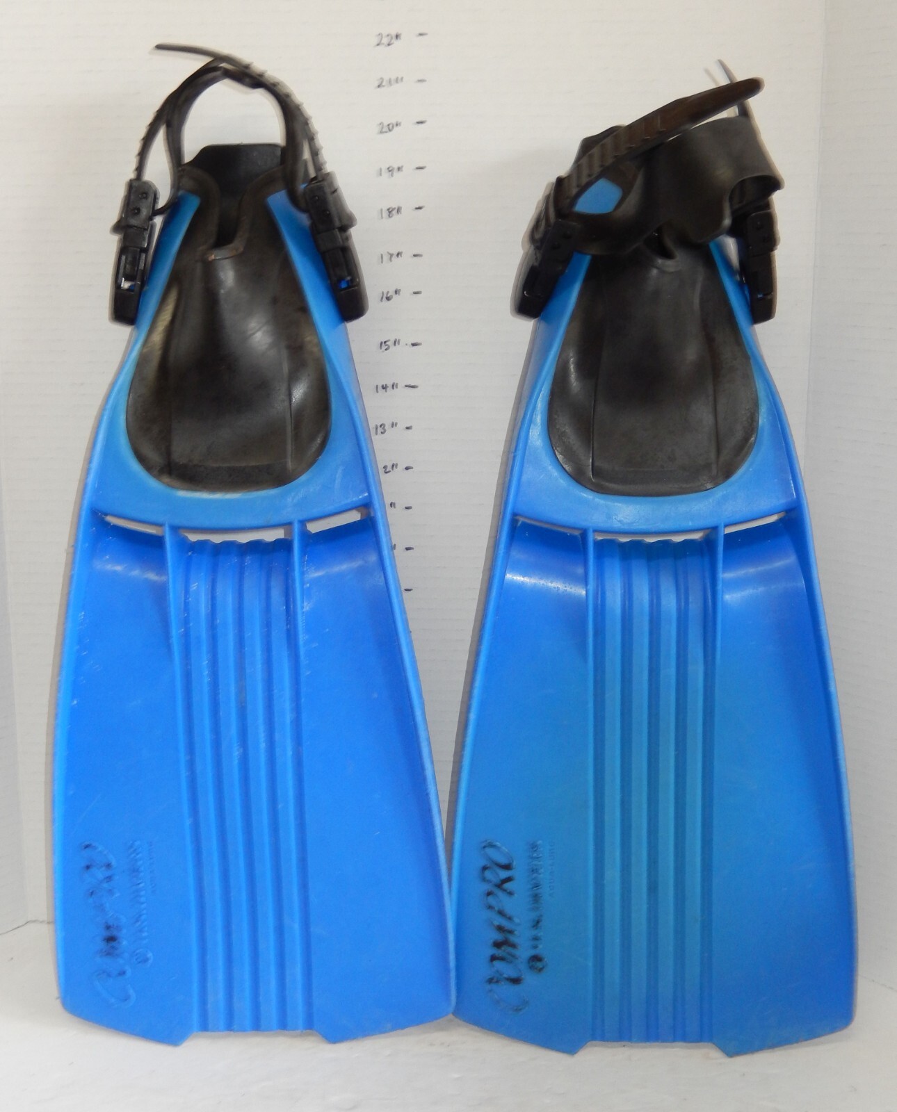 U.S. Divers Deep Sea Compro Scuba Diving Fins Size XS Xtra Small 5-7