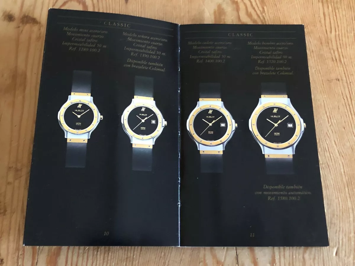 Catalogue Cat logo HUBLOT Les Montres Hublot Spanish For