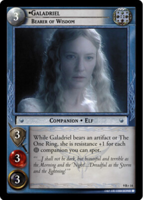 LOTR: Galadriel, Bearer of Wisdom - Foil [Moderately Played] Reflections Lord of