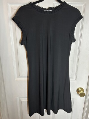 Annalee + Hope Black Ruffle Dress Women's Size M | eBay