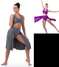 Fearless BLACK Adult X-Large New Dance Costume Contemporary Lyrical Ballet