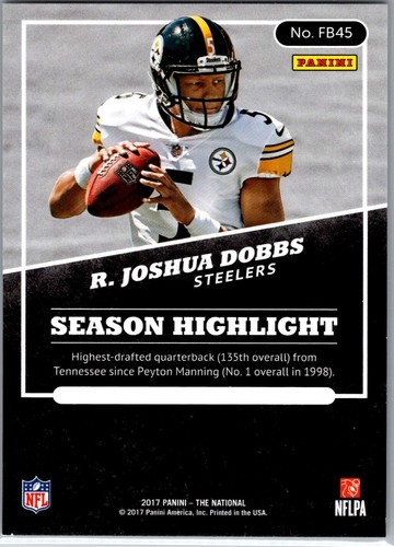 2017 Panini National Convention - Rookies R. Joshua Dobbs Rapture /99 (RC) - 第 2/2 張圖片