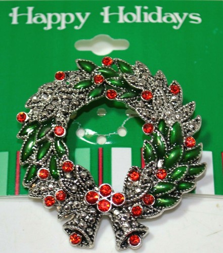 Broche de Noël avec strass, Renne | Mercerie et Tissus