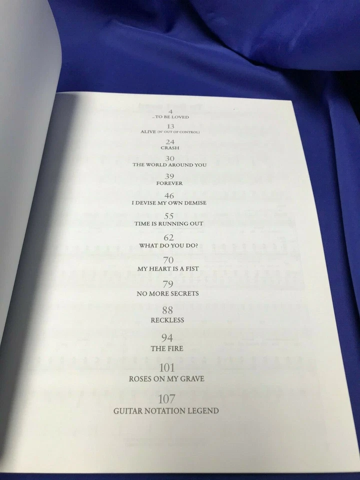 Papa Roach "The Paramour Sessions" Album Guitar Tab Book No Longer in Print - Image 2 of 3