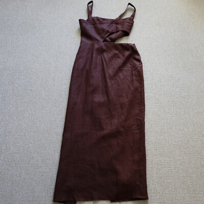 Reformation Satori Linen Midi Dress Size 4 | eBay Reformation Satori Linen Midi Dress Size 4 | eBay