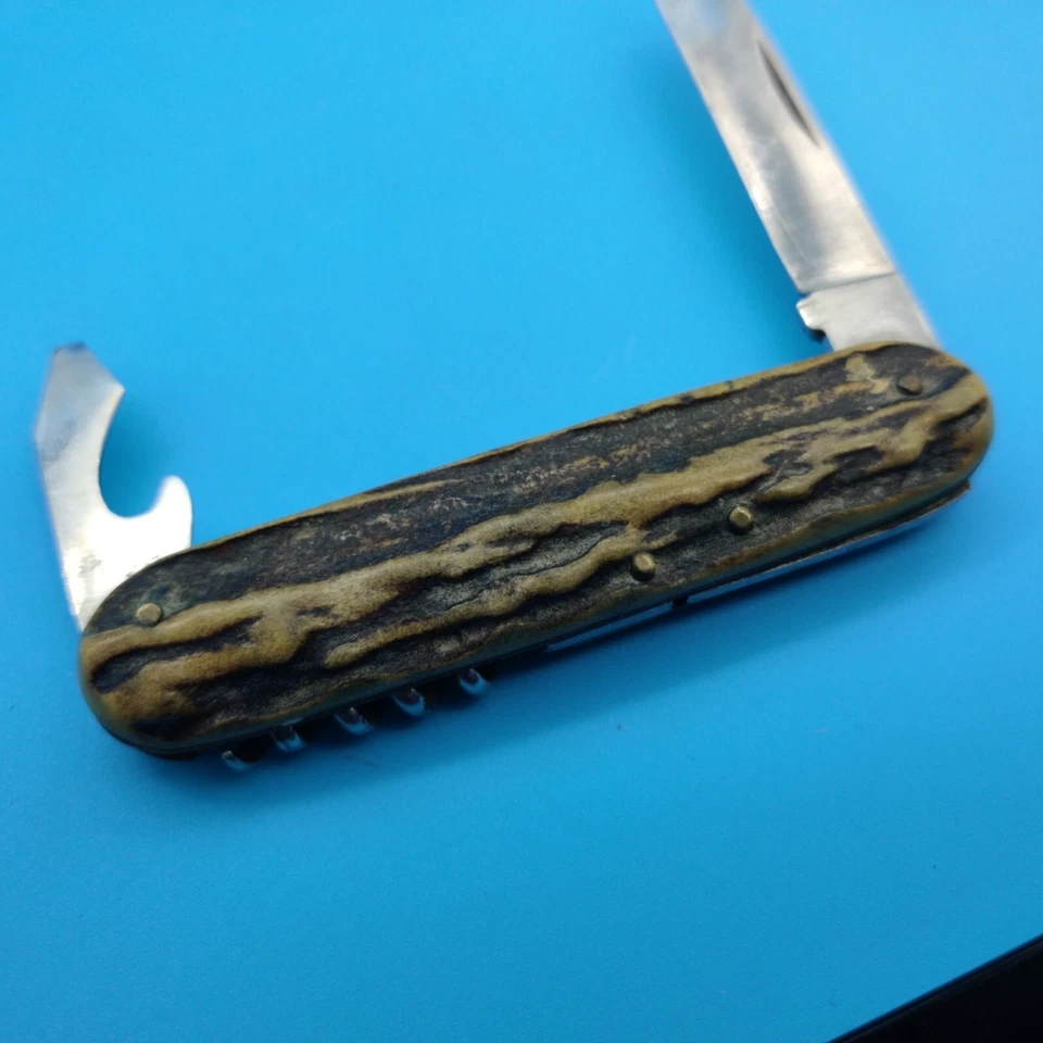 GERMANY Unusual old Vintage VOSS CUT CO Knife Antique Rare Multi tool - Image 2 of 4