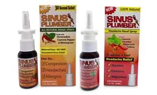 Sinus Plumber Allergy and Headache Pepper Nasal Spray Combo Pack Sinus Buster