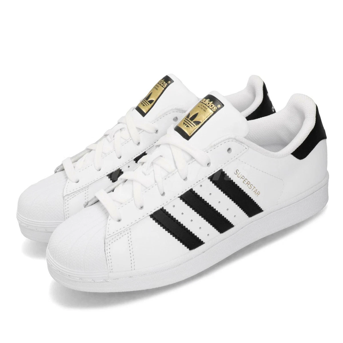 adidas Originals Superstar White Black Gold Label Men Unisex Shoe